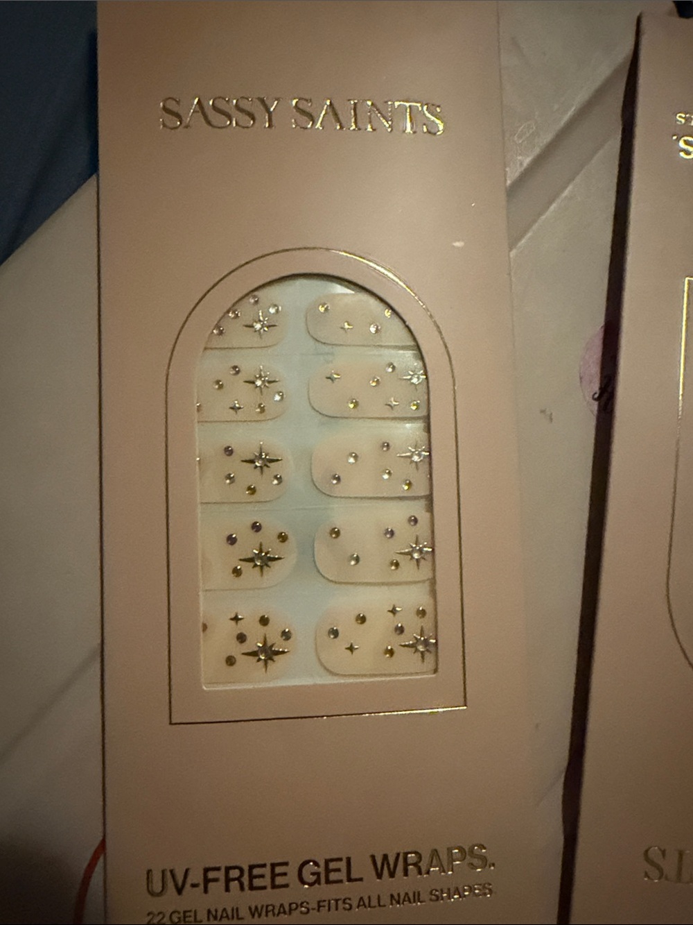 Sassy Saints UV-Free Gel Nail Wraps (4 packs)